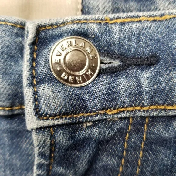 Everlane Jeans Womens 28 Medium Wash Stretch Mid Rise Skinny Leg *Read* - Picture 5 of 15